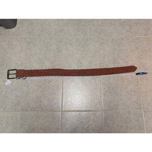 Women's Brown Faux Leather Belt One Size